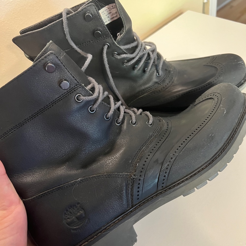 Timberland Men's Black Lace-Up Boots